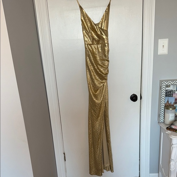 Gold Formal Evening Gown - Picture 3 of 5